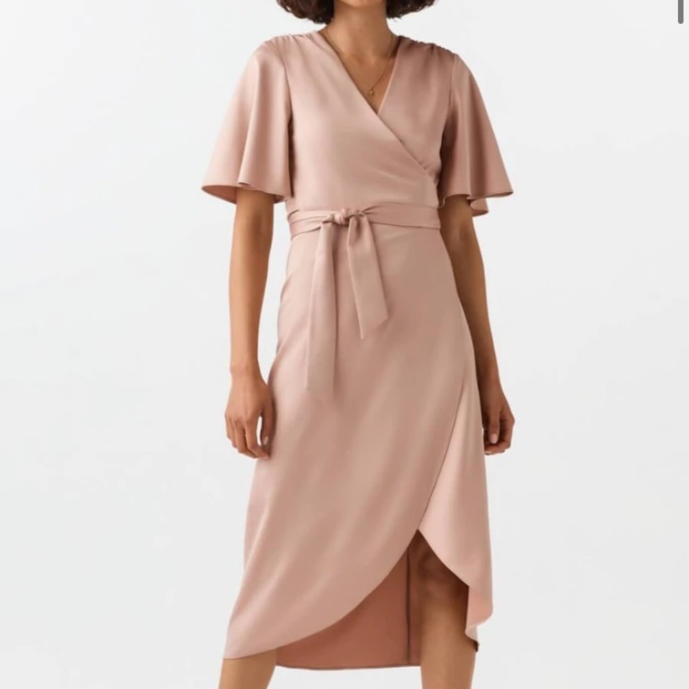 COPY - Wrap slip dress limited edition, blush. Never worn.